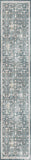 AMER Rugs Ziva ZIV-5 Power-Loomed Oriental Traditional Area Rug Blue 2'6" x 10'