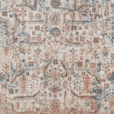 AMER Rugs Ziva ZIV-6 Power-Loomed Oriental Traditional Area Rug Coral 8'9" x 11'9"