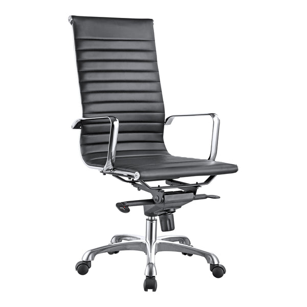 Moe's Home Omega Swivel Office Chair High Back Black