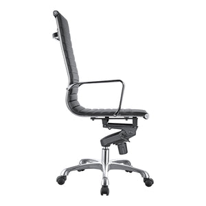 Moe's Home Omega Swivel Office Chair High Back Black