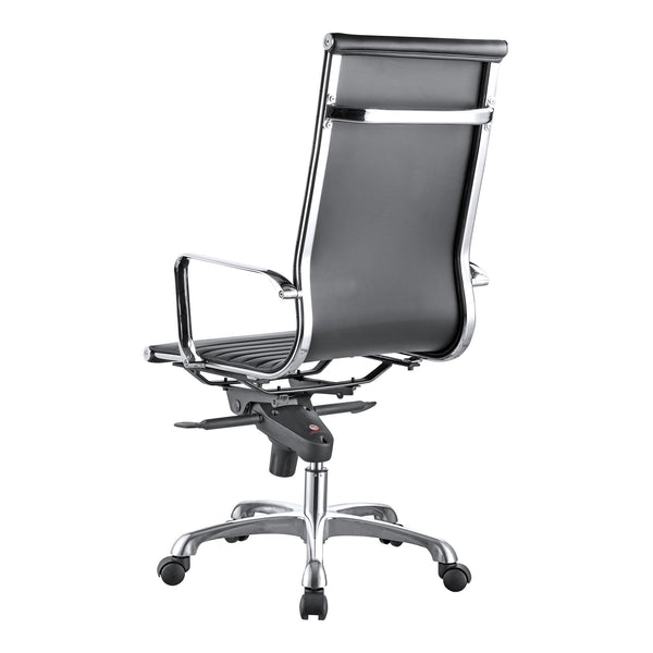 Moe's Home Omega Swivel Office Chair High Back Black