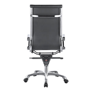 Moe's Home Omega Swivel Office Chair High Back Black