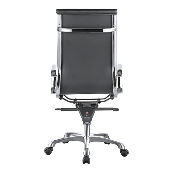 Moe's Home Omega Swivel Office Chair High Back Black