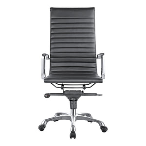 Moe's Home Omega Swivel Office Chair High Back Black