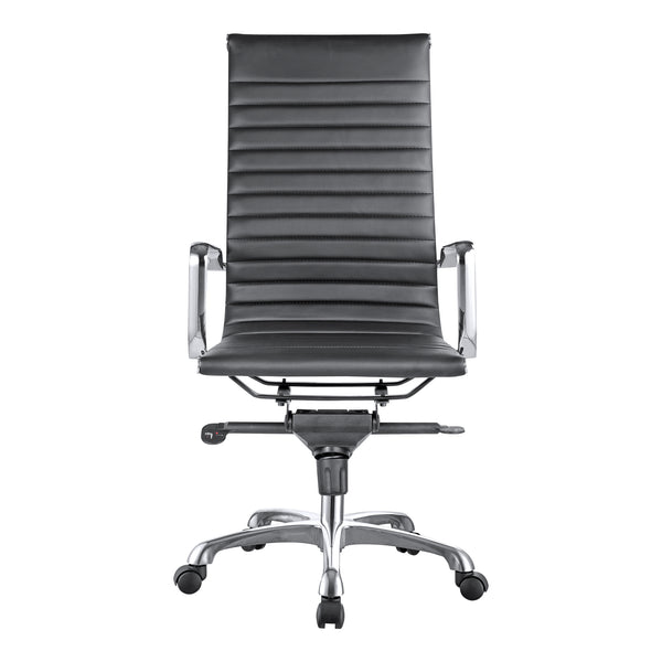 Moe's Home Omega Swivel Office Chair High Back Black