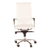 Moe's Home Omega Swivel Office Chair High Back White