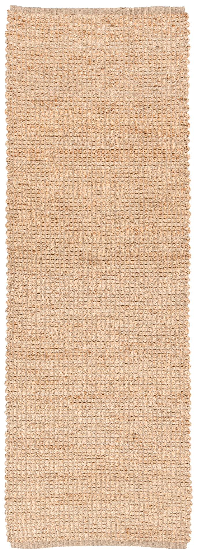 Chandra Rugs Zola 100% Jute Hand-Woven Reversible Jute Rug Natural Tan 2'6 x 7'6
