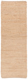 Chandra Rugs Zola 100% Jute Hand-Woven Reversible Jute Rug Natural Tan 2'6 x 7'6