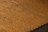 Chandra Rugs Zola 100% Jute Hand-Woven Reversible Jute Rug Orange/Charcoal 7'9 x 10'6