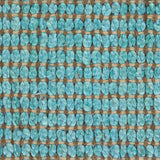 Chandra Rugs Zola 100% Jute Hand-Woven Reversible Jute Rug Blue/Charcoal 7'9 x 10'6