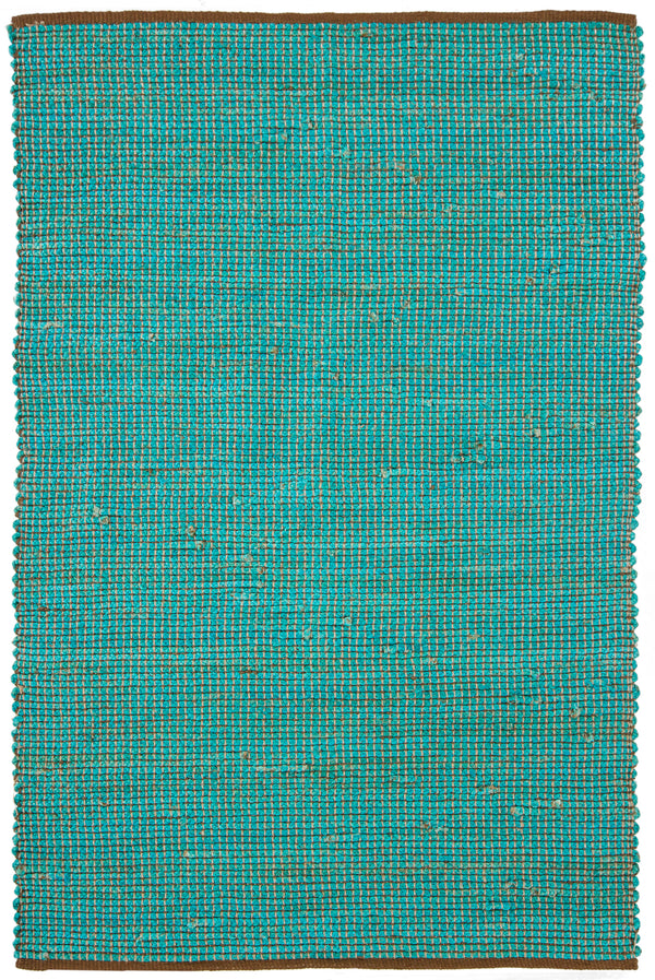 Chandra Rugs Zola 100% Jute Hand-Woven Reversible Jute Rug Blue/Charcoal 7'9 x 10'6