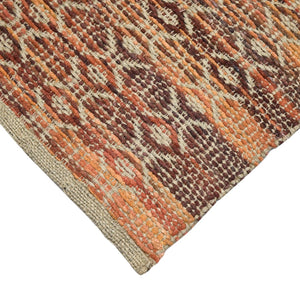 AMER Rugs Zola ZOL-4 Flat-Weave Geometric Farmhouse Area Rug Red/Yellow 8' x 10'