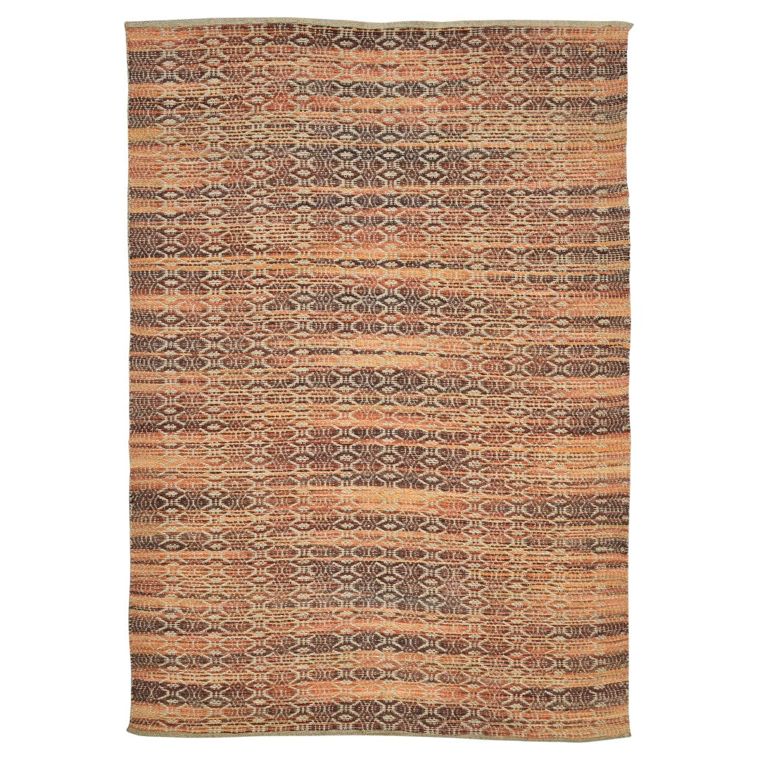 Zola Eco-Friendly Jute and Rayon Geometric Area Rug - Handcrafted for