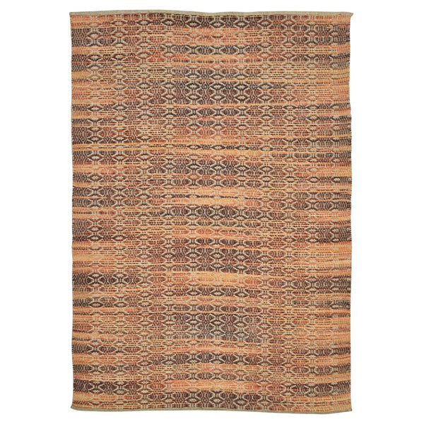 AMER Rugs Zola ZOL-4 Flat-Weave Geometric Farmhouse Area Rug Red/Yellow 8' x 10'