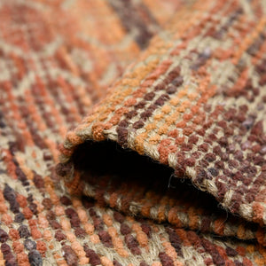 AMER Rugs Zola ZOL-4 Flat-Weave Geometric Farmhouse Area Rug Red/Yellow 8' x 10'