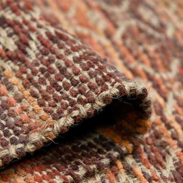 AMER Rugs Zola ZOL-4 Flat-Weave Geometric Farmhouse Area Rug Red/Yellow 8' x 10'