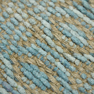 AMER Rugs Zola ZOL-5 Flat-Weave Geometric Farmhouse Area Rug Light Blue 8' x 10'