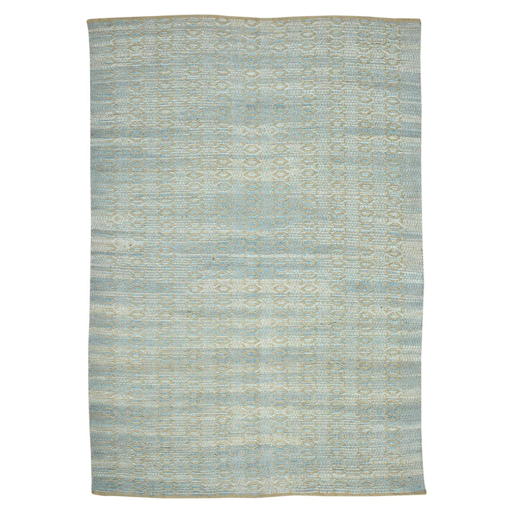 AMER Rugs Zola ZOL-5 Flat-Weave Geometric Farmhouse Area Rug Light Blue 8' x 10'