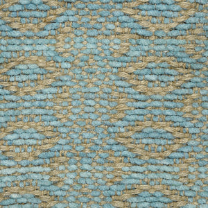 AMER Rugs Zola ZOL-5 Flat-Weave Geometric Farmhouse Area Rug Light Blue 8' x 10'