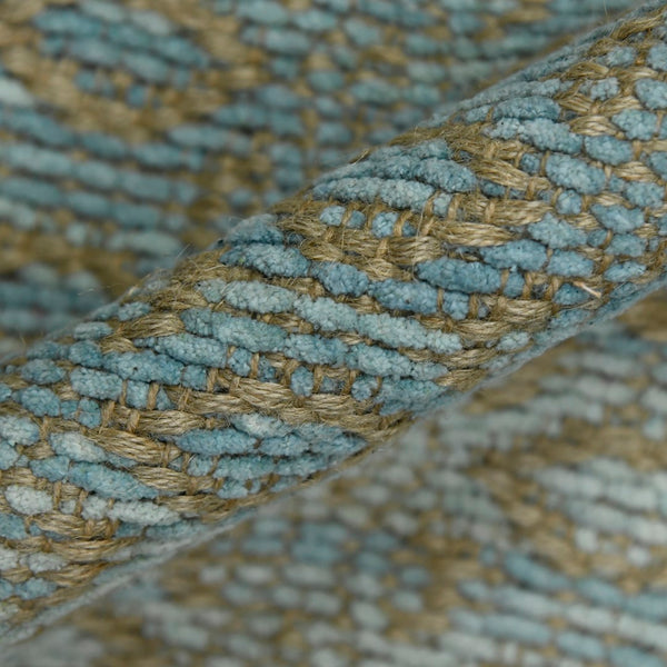 AMER Rugs Zola ZOL-5 Flat-Weave Geometric Farmhouse Area Rug Light Blue 8' x 10'