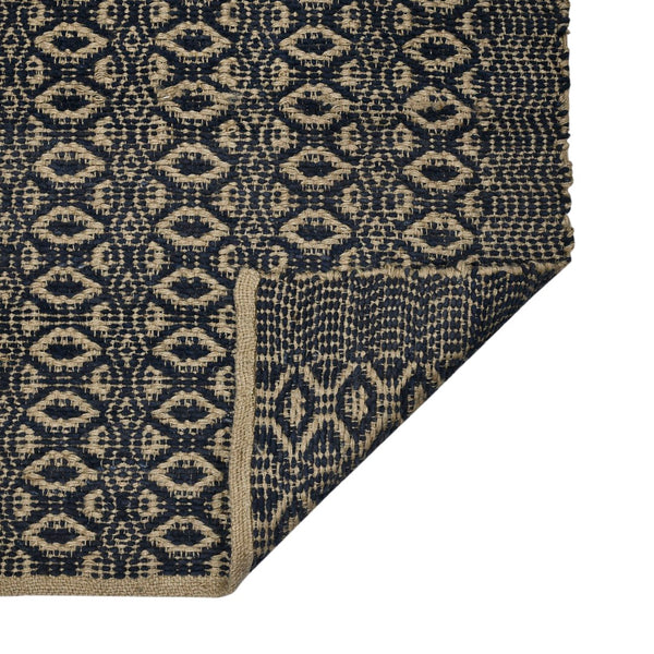 AMER Rugs Zola ZOL-6 Flat-Weave Geometric Farmhouse Area Rug Black/Tan 8' x 10'