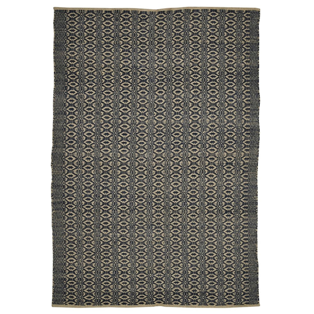 AMER Rugs Zola ZOL-6 Flat-Weave Geometric Farmhouse Area Rug Black/Tan 8' x 10'