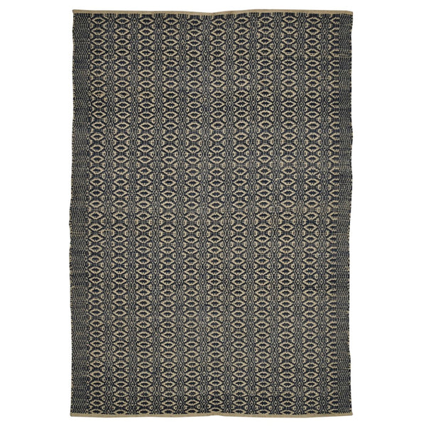 AMER Rugs Zola ZOL-6 Flat-Weave Geometric Farmhouse Area Rug Black/Tan 8' x 10'