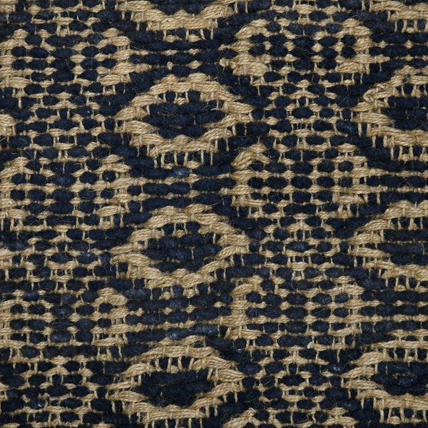 AMER Rugs Zola ZOL-6 Flat-Weave Geometric Farmhouse Area Rug Black/Tan 8' x 10'