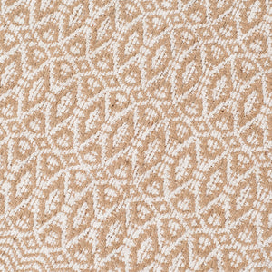 AMER Rugs Zola ZOL-7 Flat-Weave Geometric Farmhouse Area Rug White/Tan 8' x 10'