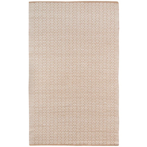 AMER Rugs Zola ZOL-7 Flat-Weave Geometric Farmhouse Area Rug White/Tan 8' x 10'