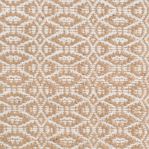 AMER Rugs Zola ZOL-7 Flat-Weave Geometric Farmhouse Area Rug White/Tan 8' x 10'