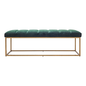 Moe's Home Katie Bench Dark Green