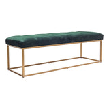 Moe's Home Katie Bench Dark Green