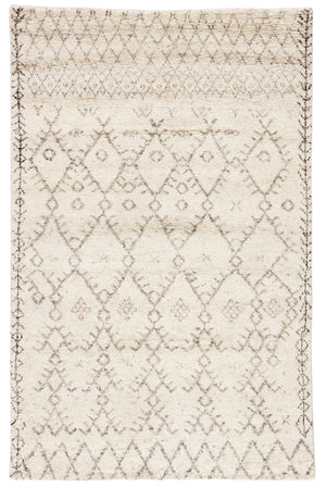 Jaipur Living Zola Hand-Knotted Geometric Ivory/ Brown Area Rug (12'X18')
