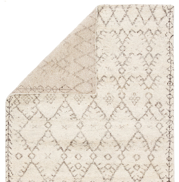 Jaipur Living Zola Hand-Knotted Geometric Ivory/ Brown Area Rug (12'X18')
