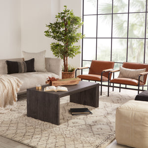 Jaipur Living Zola Hand-Knotted Geometric Ivory/ Brown Area Rug (12'X18')