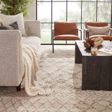 Jaipur Living Zola Hand-Knotted Geometric Ivory/ Brown Area Rug (12'X18')