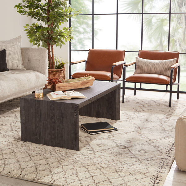 Jaipur Living Zola Hand-Knotted Geometric Ivory/ Brown Area Rug (12'X18')