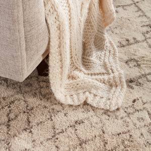 Jaipur Living Zola Hand-Knotted Geometric Ivory/ Brown Area Rug (12'X18')