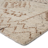 Jaipur Living Zamunda Hand-Knotted Geometric Cream/ Brown Area Rug (9'X12')