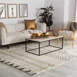 Jaipur Living Zamunda Hand-Knotted Geometric Cream/ Brown Area Rug (9'X12')