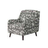 Fusion 240-C Transitional Accent Chair 240-C Doggie Graphite Accent Chair