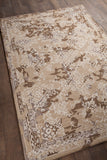 Chandra Rugs Zyana 70% Wool + 30% Viscose Hand-Tufted Contemporary Rug Brown/Tan/White 9' x 13'