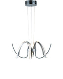 Bethel Chrome LED Chandelier in Aluminum