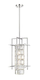 Bethel Chrome Chandelier in Metal & Crystal