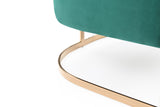 VIG Furniture Modrest Trask Modern Green Velvet & Rosegold Accent Chair VGVCA016-GRN