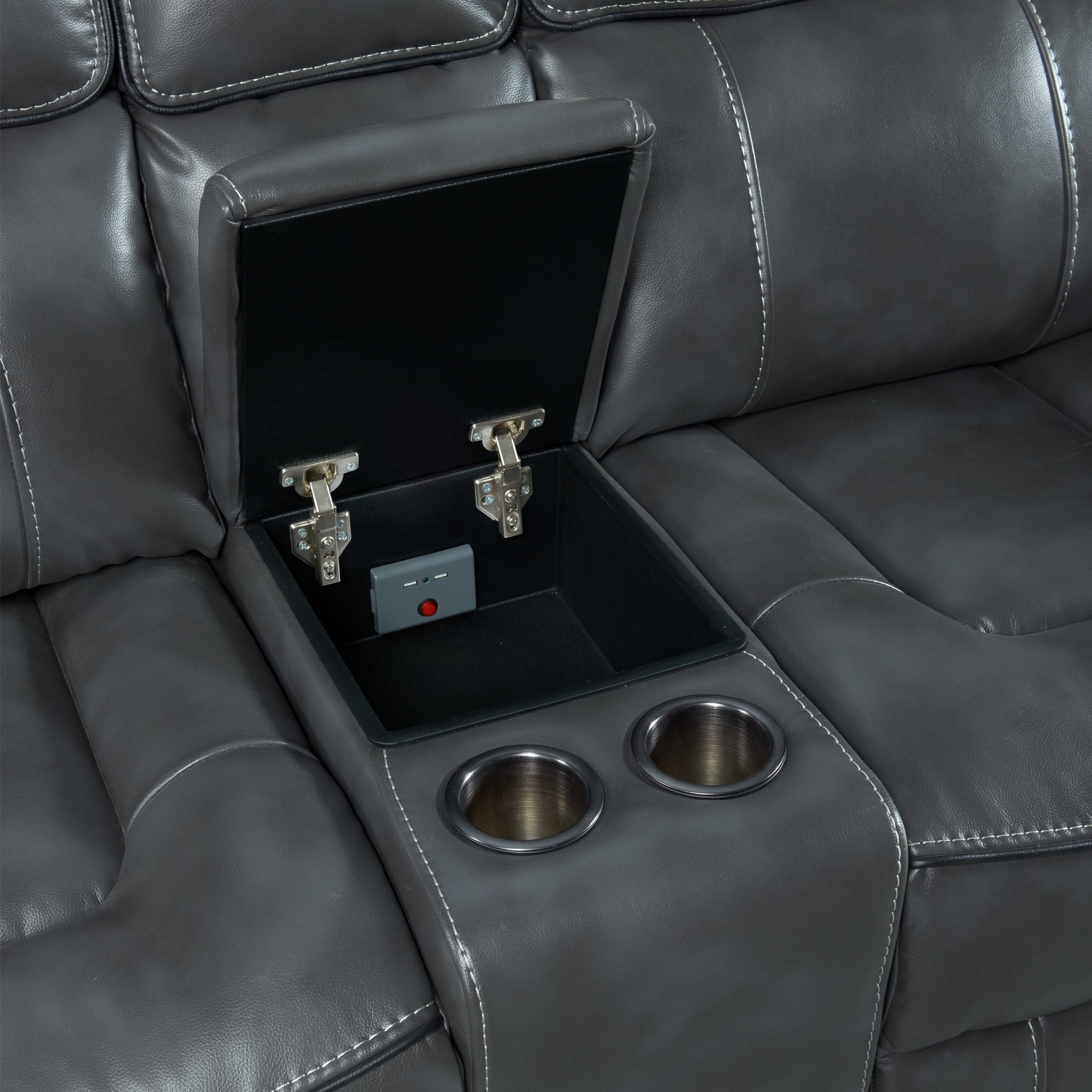 Summit Modern Dual-Power Loveseat - Thumbnail 5