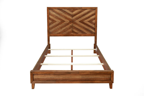 Trinidad California King Bed - Artisan-Crafted Mahogany with Toffee Finish for Timeless Elegance