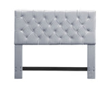 Rivka Silver Twin Velvet Headboard