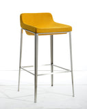 VIG Furniture Modrest Adhil Modern Yellow Fabric Bar Stool VGOBA105-F-YEL